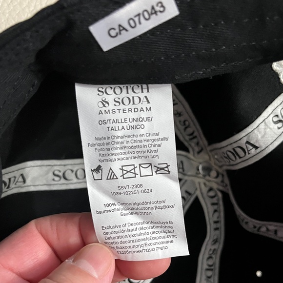 NWT - Scotch & Soda Adult Embroidered Logo Baseball Cap - Picture 7 of 7